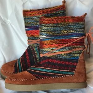 Toms Nepal Brown Multicolored Boots